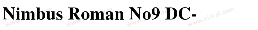 Nimbus Roman No9 DC字体转换